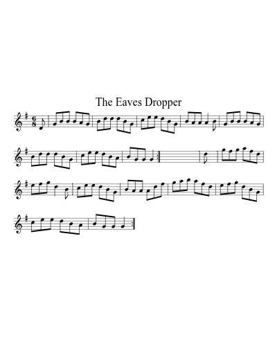 The Eaves Dropper sheet music preview