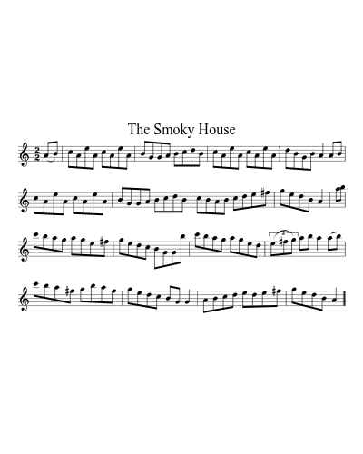 The Smoky House (Version 2) sheet music preview