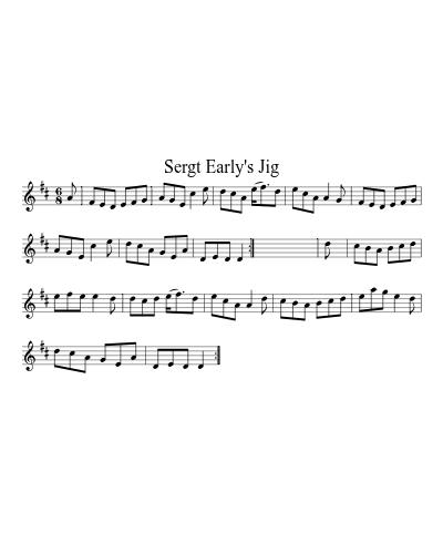 Sergt Early's Jig