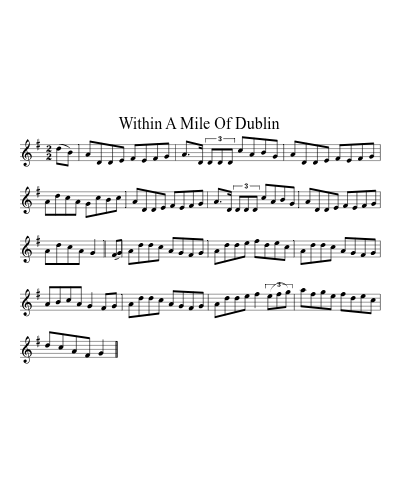 Within A Mile Of Dublin (Version 3)