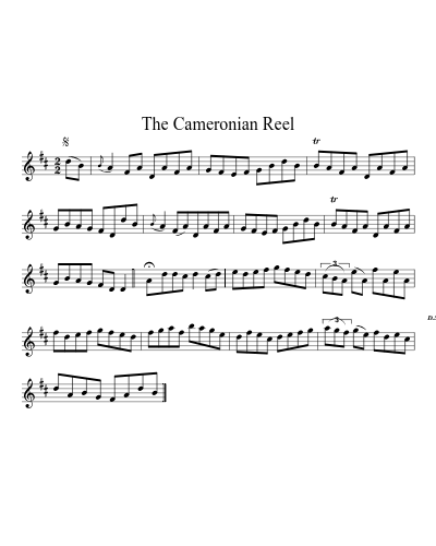 The Cameronian Reel (Version 2)
