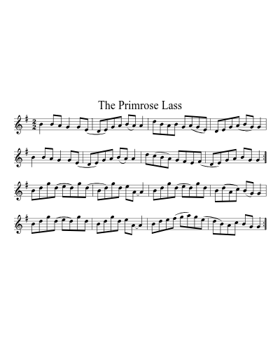The Primrose Lass sheet music preview