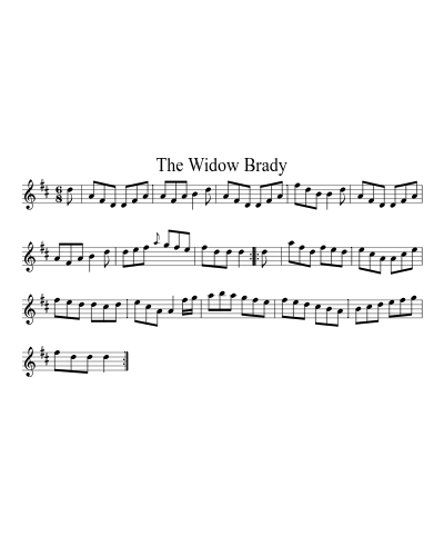 The widow Brady (Version 3)
