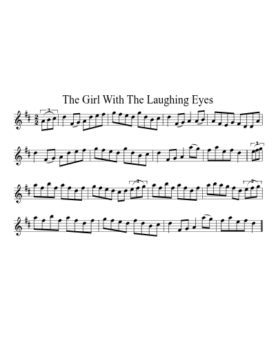 The Girl With the Laughing Eyes (Version 2) sheet music preview