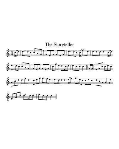 The Storyteller sheet music preview