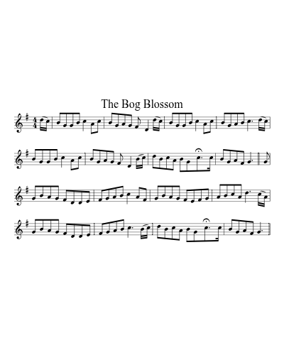 The Bog Blossom sheet music preview