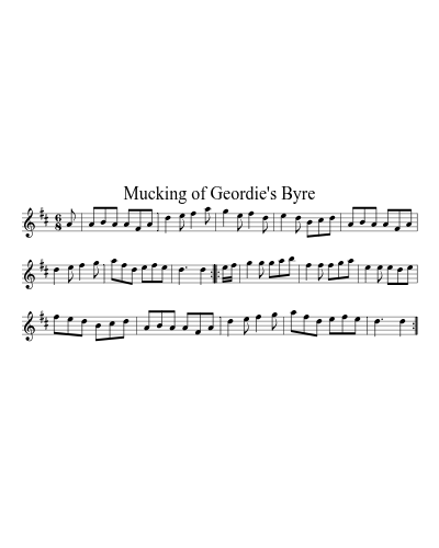 Mucking of Geordie's Byre preview