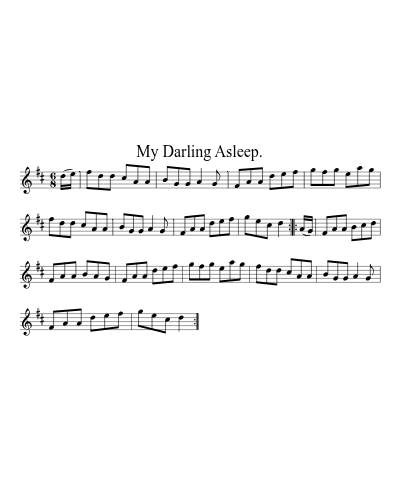 My Darling Asleep. (Version 2)