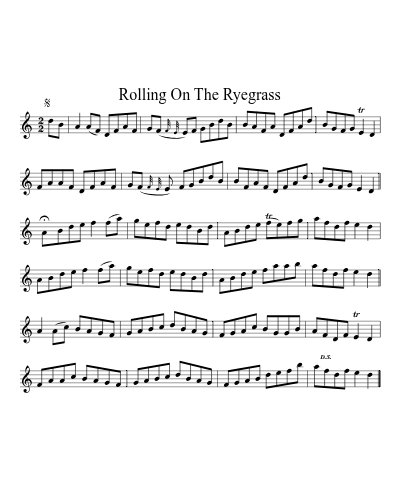 Rolling on the ryegrass (Version 3)