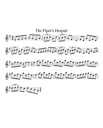 The piper's despair (Version 3)