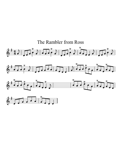 The Rambler from Ross sheet music preview