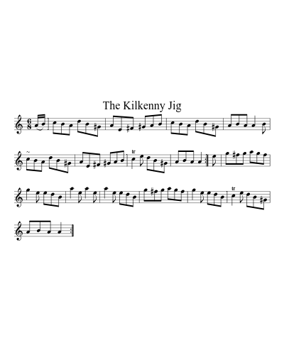 The Kilkenny Jig (Version 2) sheet music preview