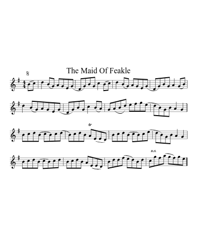 The Maid Of Feakle sheet music preview
