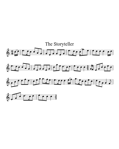 The Storyteller (Version 2) sheet music preview