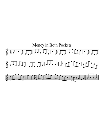 Money in both pockets (Version 4) sheet music preview