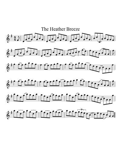 The Heather Breeze (Version 2) sheet music preview