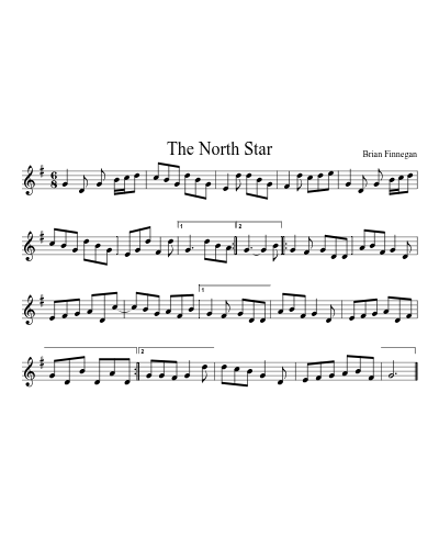 The North Star sheet music preview