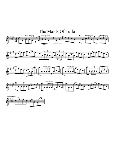 The Maids Of Tulla sheet music preview