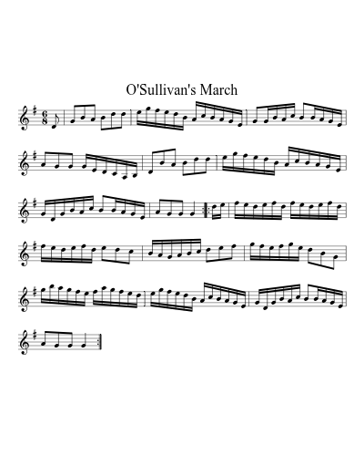 O'Sullivan's March (Version 5)