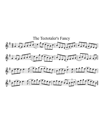 The Teetotaler's Fancy sheet music preview