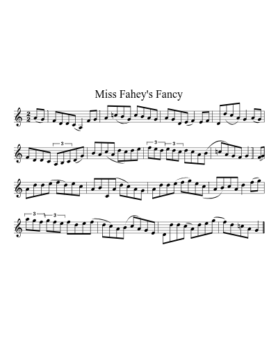 Miss Fahey's Fancy