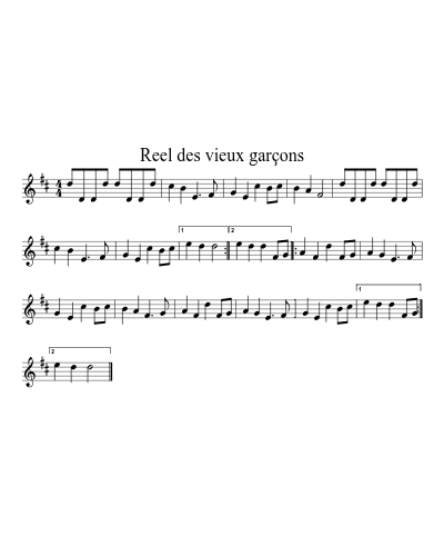 Reel des vieux garÃ§ons