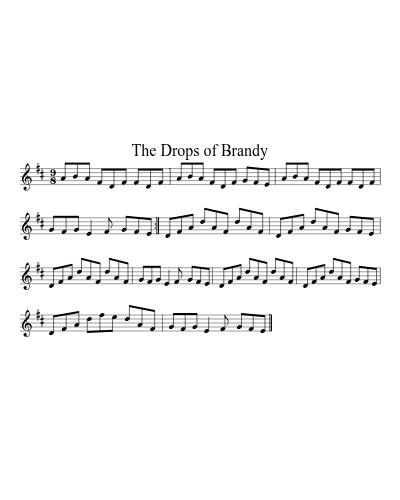 The Drops of Brandy sheet music preview