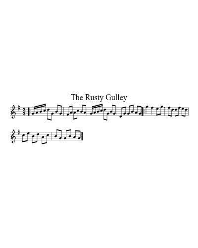 The Rusty Gulley sheet music preview
