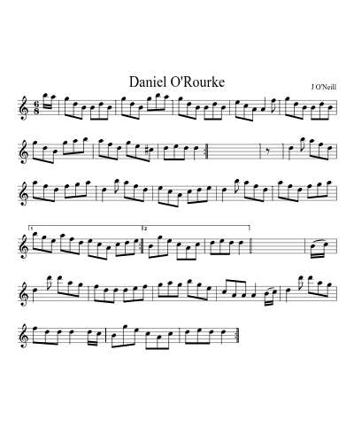 Daniel O'rourke (Version 2)