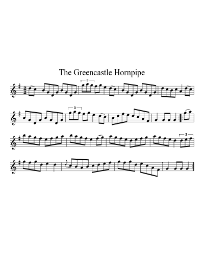The Greencastle Hornpipe (Version 4)