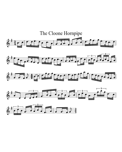 The Cloone Hornpipe (Version 3) preview