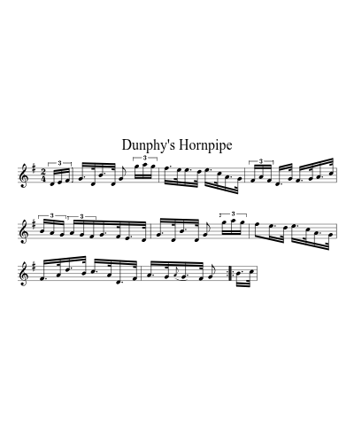Dunphy's Hornpipe (Version 4)