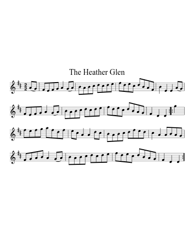 The Heather Glen sheet music preview