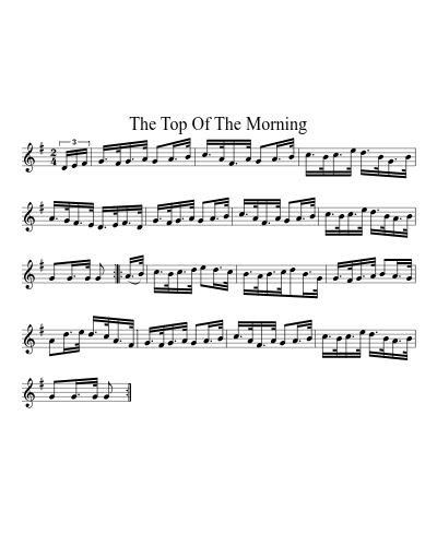 The Top of the Morning (Version 3)
