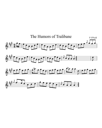 The Humors Of Tralibane (Version 2) sheet music preview