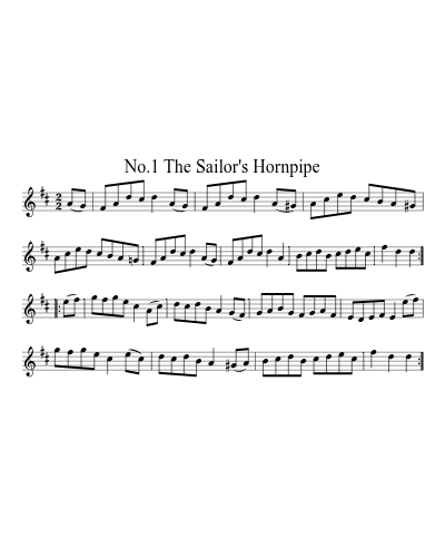 No.1 The Sailor's Hornpipe preview