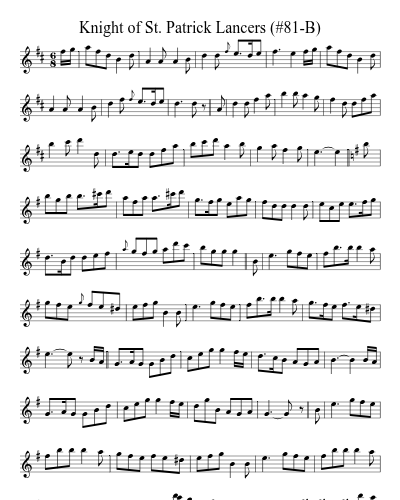 Knight of St. Patrick Lancers (#81-B)