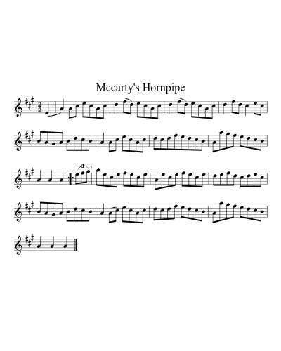 Mccarty's Hornpipe