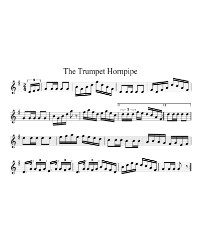 The Trumpet Hornpipe (Version 5) sheet music preview