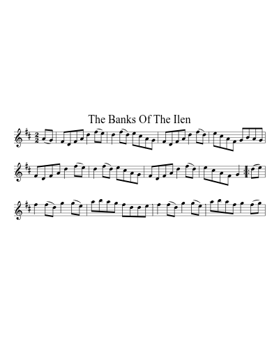 The Banks of the Ilen (Version 2) sheet music preview