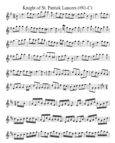 Knight of St. Patrick Lancers (#81-C)