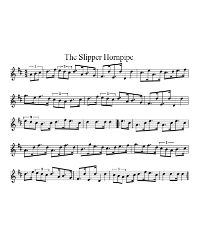 The Slipper Hornpipe (Version 3)