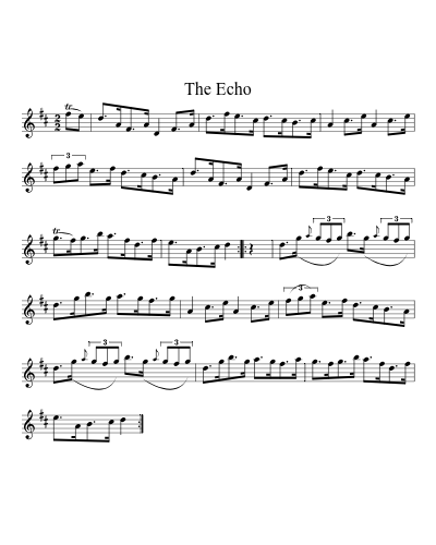 The echo (Version 4) sheet music preview