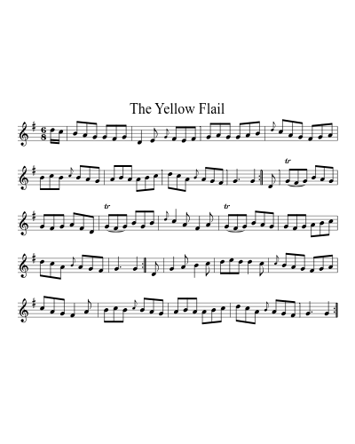 The Yellow Flail (Version 2) sheet music preview