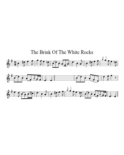 The Brink Of The White Rocks (Version 2) sheet music preview