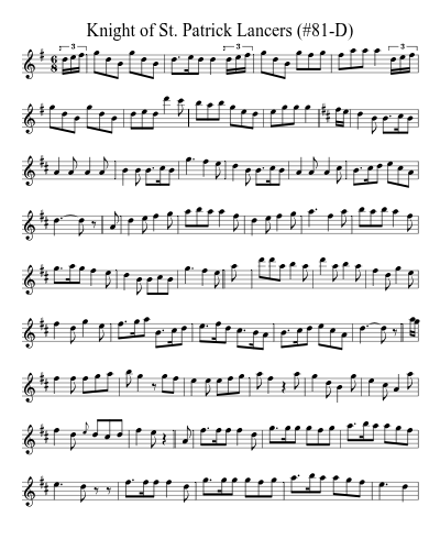 Knight of St. Patrick Lancers (#81-D)