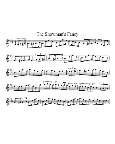 The Showman's Fancy sheet music preview