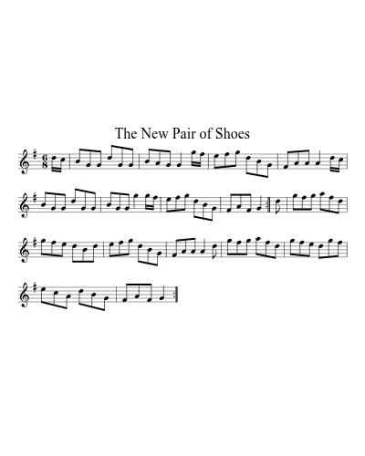 The New Pair of Shoes sheet music preview