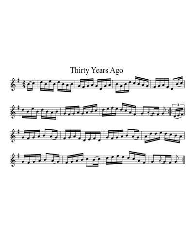 Thirty Years Ago (Version 2)