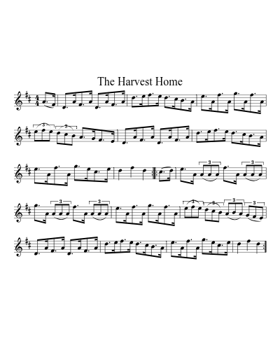 The Harvest Home (Version 6) sheet music preview